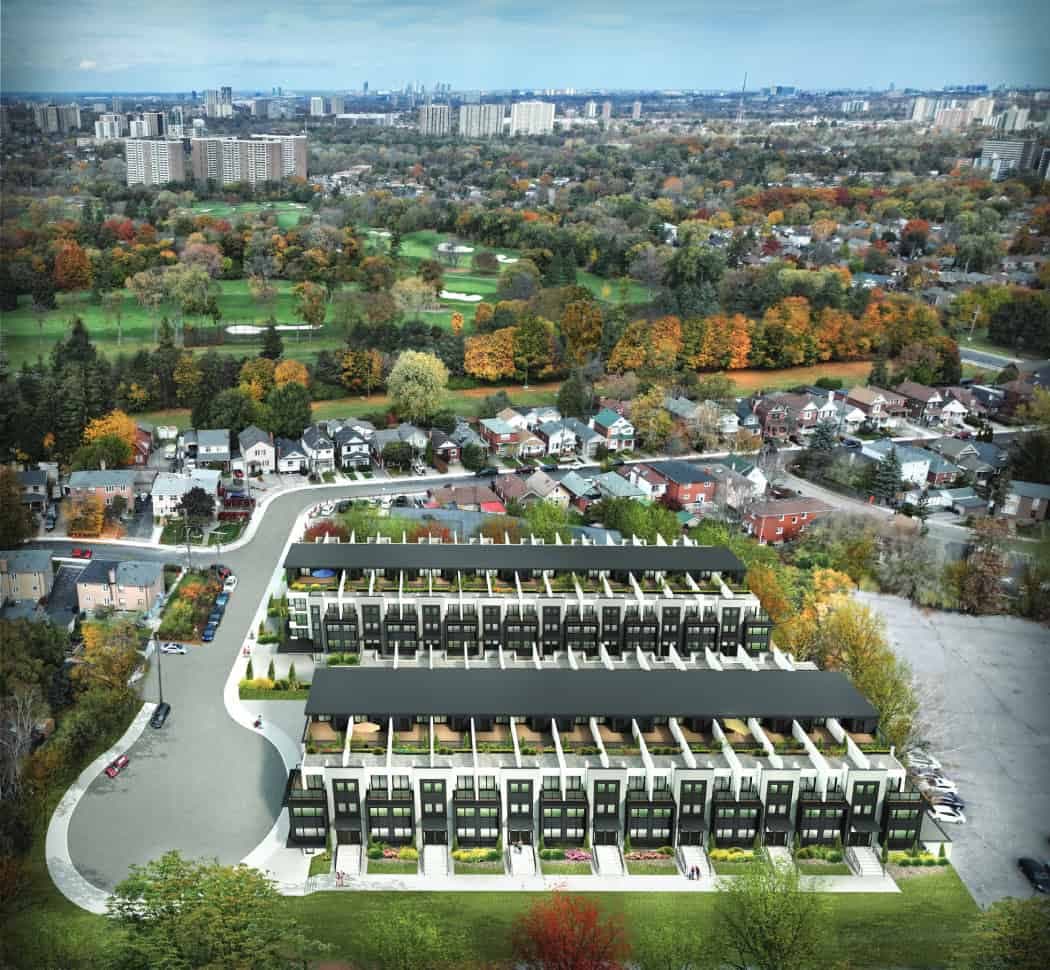 The Towns of Lambton Mills - 1715507622304 Lambton Mills AerialView