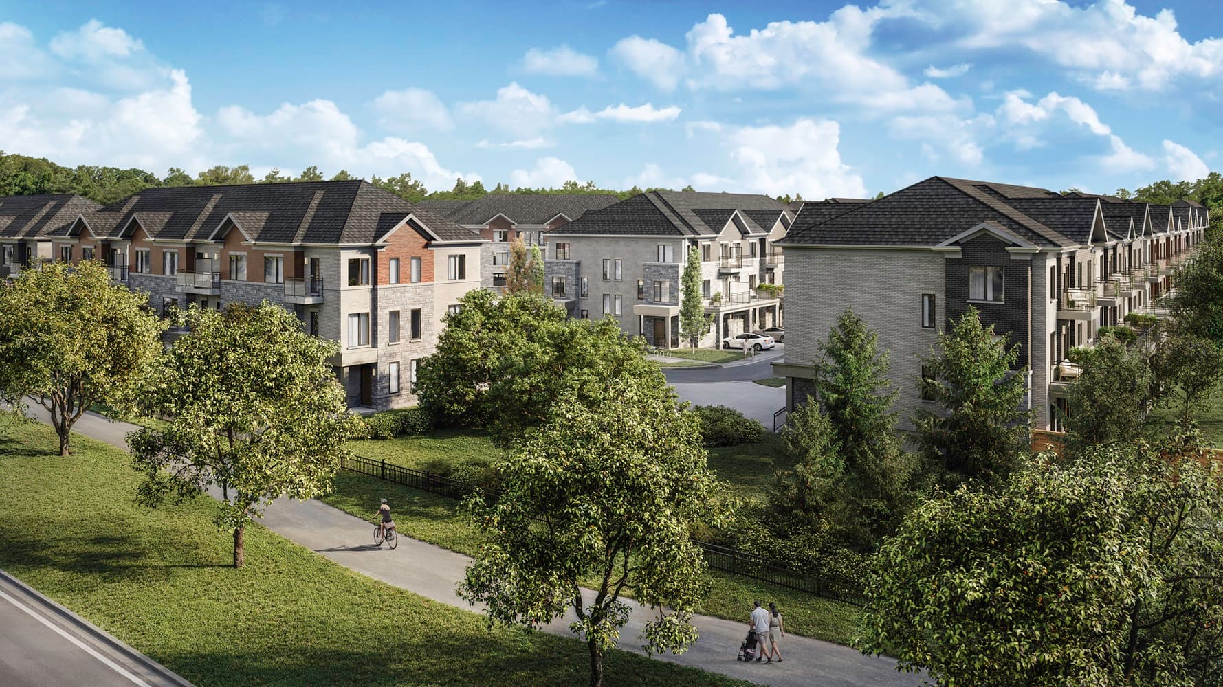 Skylands Townhomes - Skylands Streetscape
