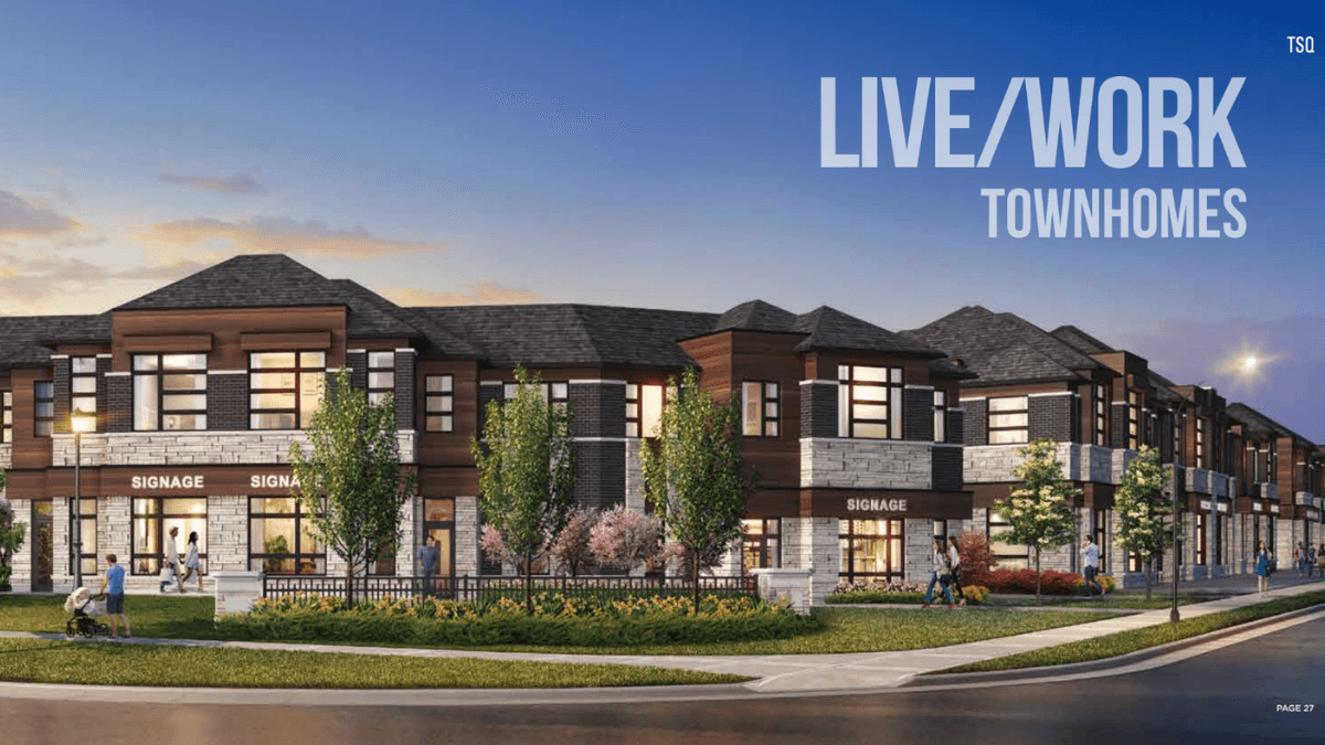 Townsquare Townhouse Richmond Hill Ontario Canada preconstruction