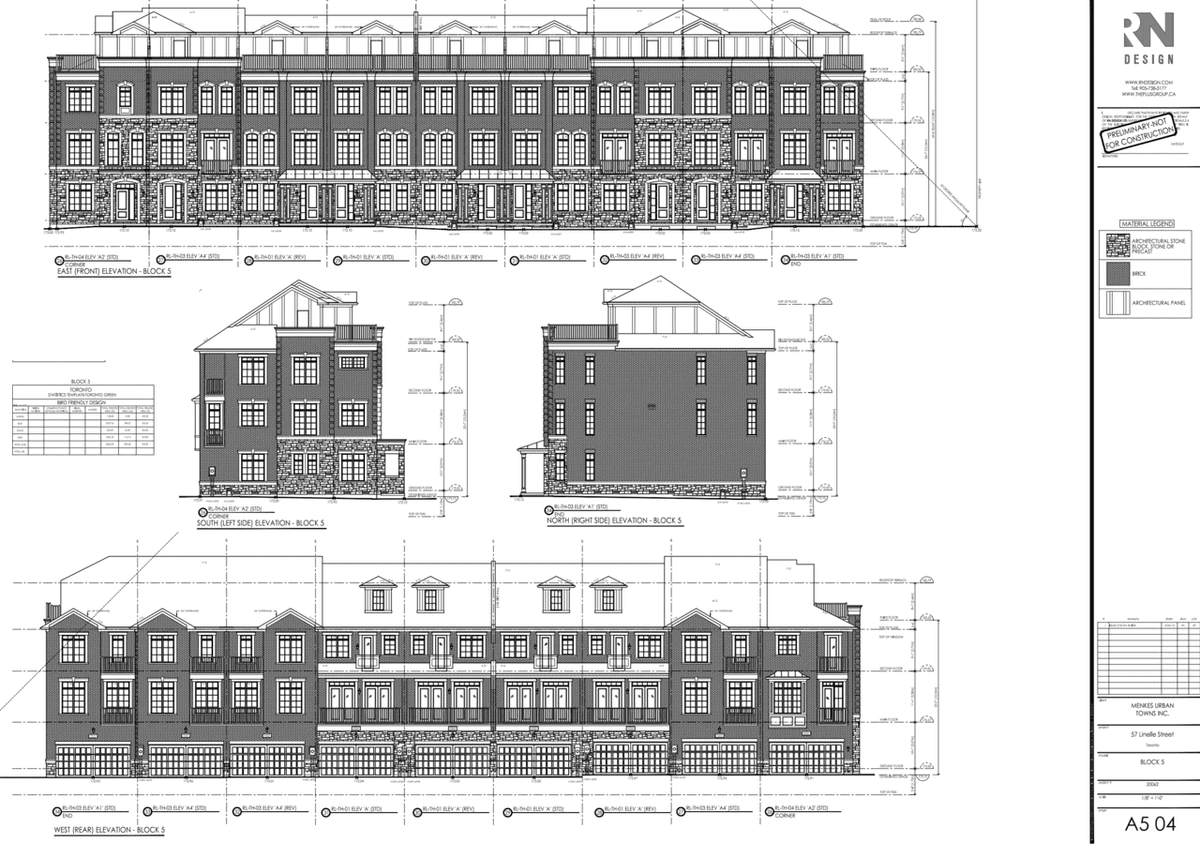 Linbury Hill Townhouse Toronto Ontario Canada preconstruction