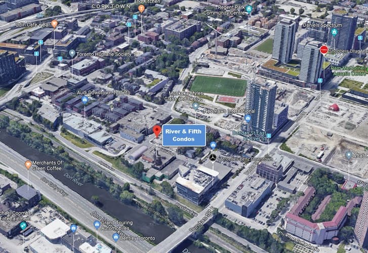 River and Fifth Condos - 5 Defries St, Toronto, ON M5A 3R4, Canada River and Fifth Condos - 5 Defries St, Toronto, ON M5A 3R4, Canada