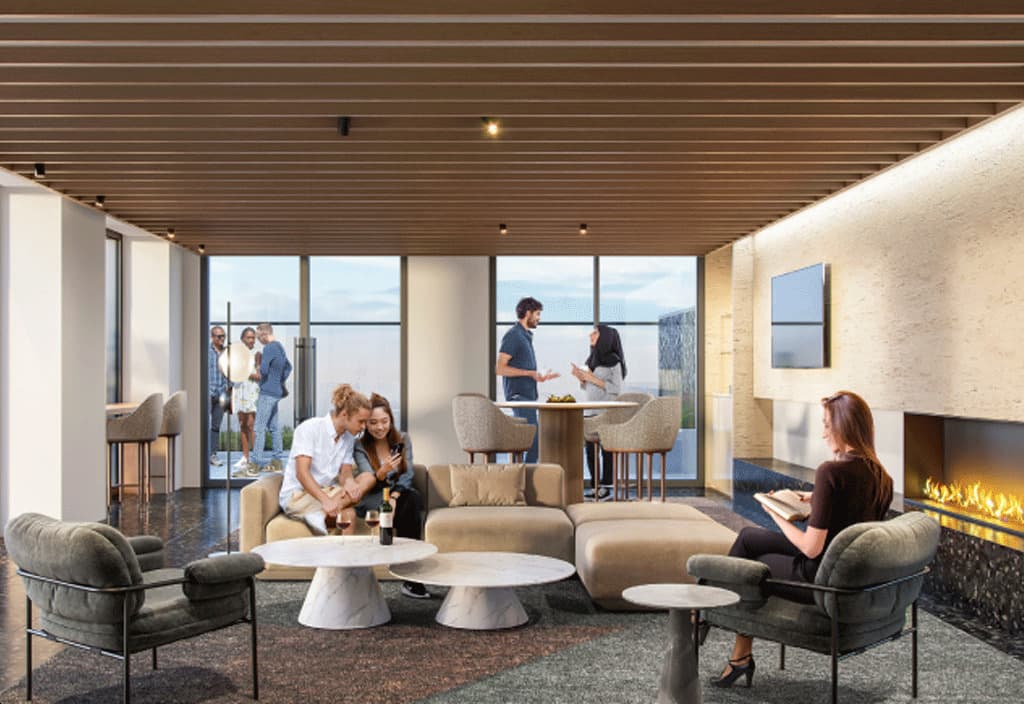 Condominiums at Square One District - 1702799115935 Square One District Condos Lounge with Fireplace Dining and Outdoor Terrace 8 v80 full Condominiums at Square One District - 1702799115935 Square One District Condos Lounge with Fireplace Dining and Outdoor Terrace 8 v80 full