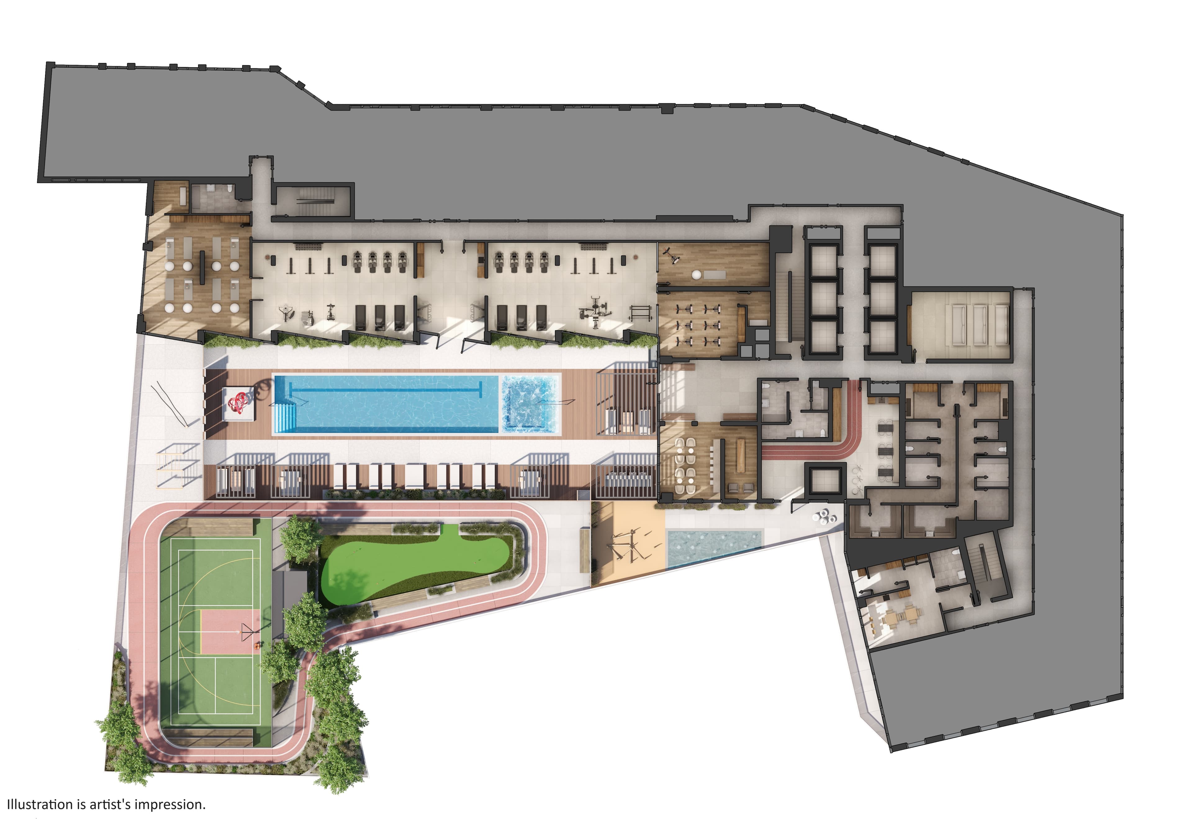 M City 6 - m6 2d plan amenity level 5 4 M City 6 - m6 2d plan amenity level 5 4
