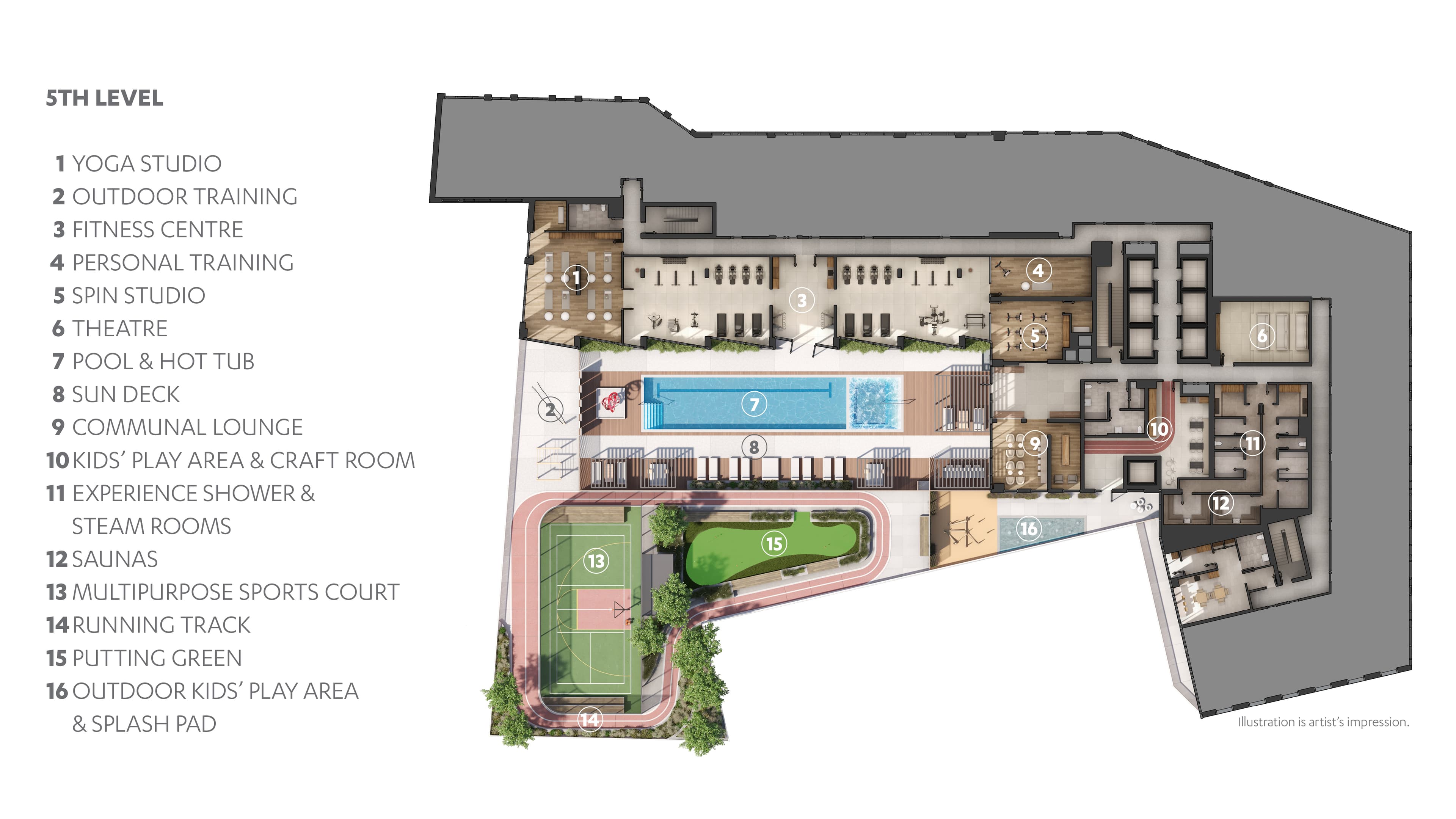 M City 6 - m6 5th level amenity plan 3 M City 6 - m6 5th level amenity plan 3