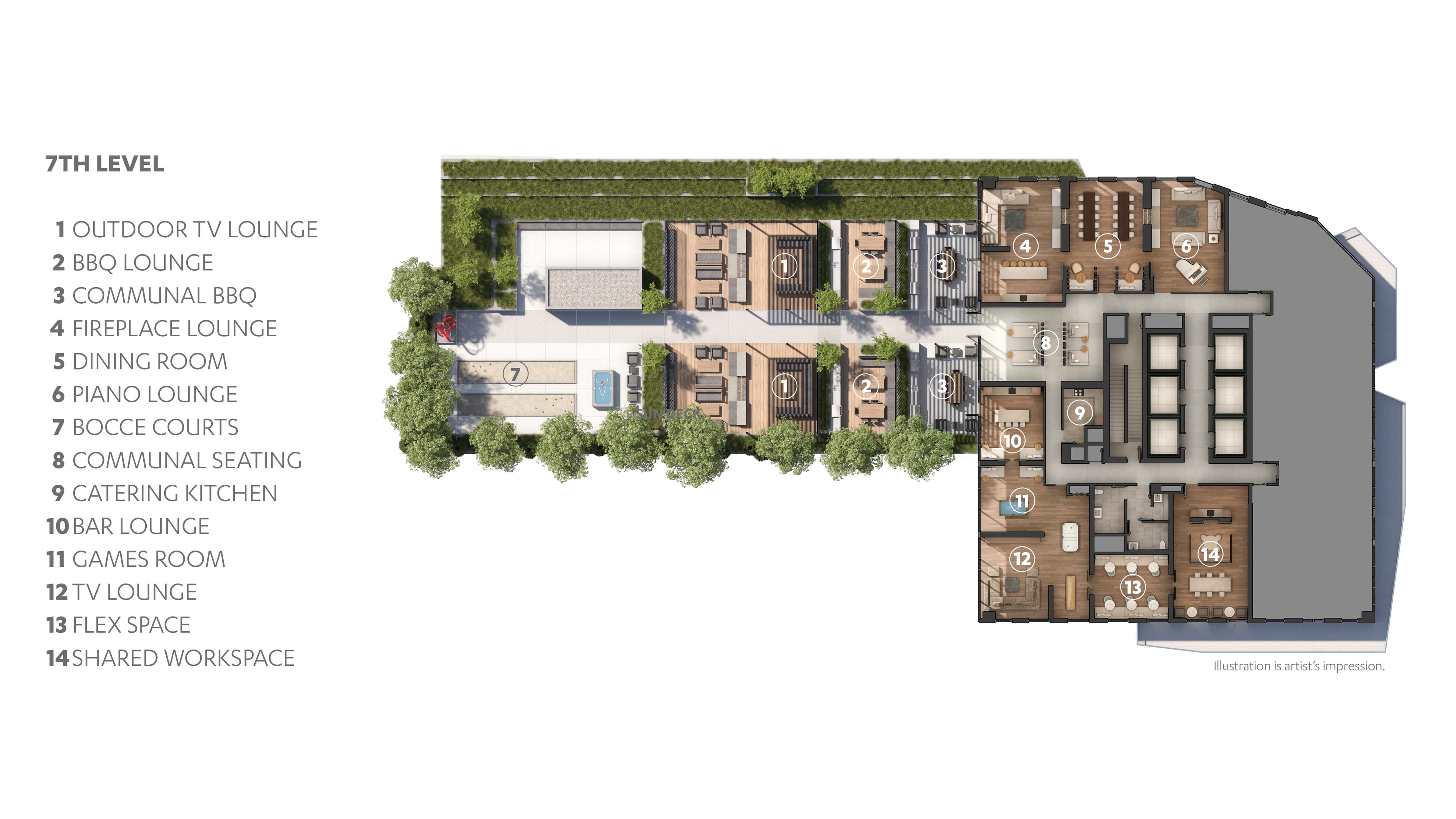 M City 6 - m6 7th level amenity plan 3 M City 6 - m6 7th level amenity plan 3